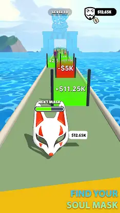 Mask Evolution: 3D Run Game screenshot 2