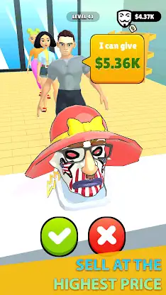Mask Evolution: 3D Run Game screenshot 1