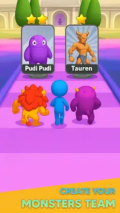 Monster Draft : Merge Runner screenshot 1