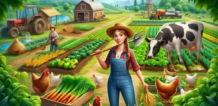Farming Games: Farm Fest — Android game banner