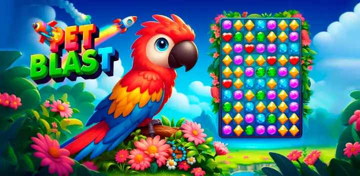 Pet Blast:Match 3 Puzzle Games — Android game banner