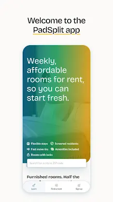 PadSplit: Rooms for rent screenshot 1