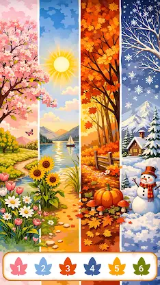 Autumn Season Color by Number screenshot 3