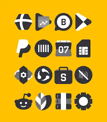 Black and White - Icon Pack screenshot 3