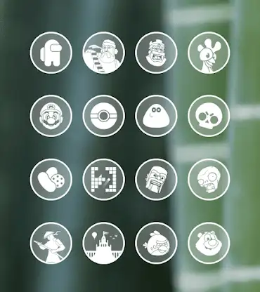 Circle Clear White Icon Pack screenshot 4