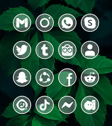 Circle Clear White Icon Pack screenshot 3