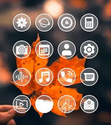 Circle Clear White Icon Pack screenshot 1