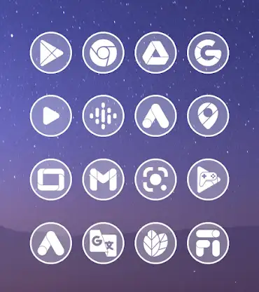Circle Clear White Icon Pack screenshot 2