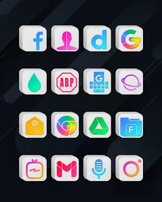 Cubic Light - 3D Icon Pack screenshot 2