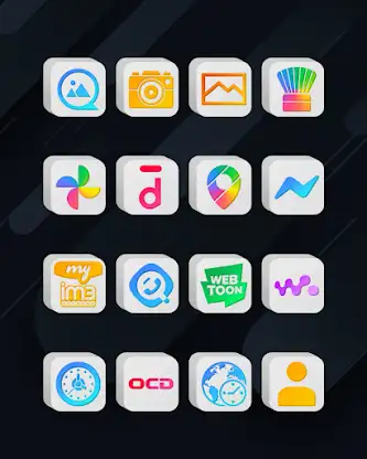 Cubic Light - 3D Icon Pack screenshot 3