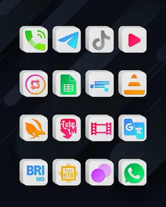Cubic Light - 3D Icon Pack screenshot 5