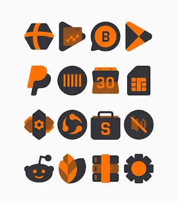 Pumpkin - Orange Icon Pack screenshot 4