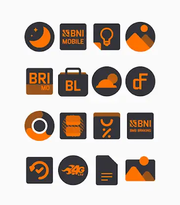 Pumpkin - Orange Icon Pack screenshot 1