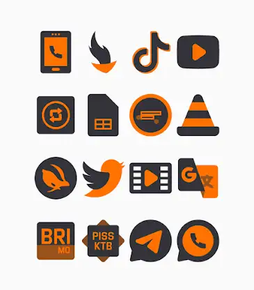 Pumpkin - Orange Icon Pack screenshot 5
