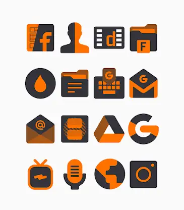 Pumpkin - Orange Icon Pack screenshot 2