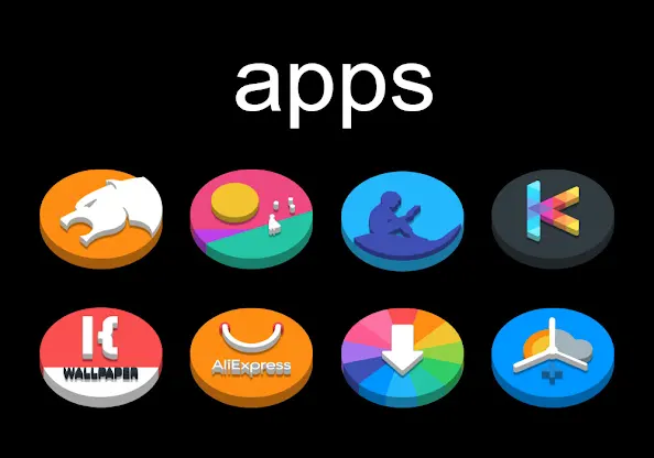CircleDock 3D - Icon Pack screenshot 4