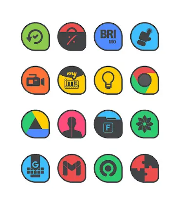 Drop Dark - Icon Pack screenshot 1