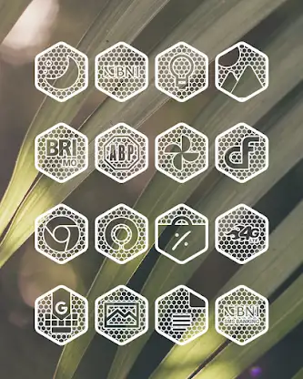 Hexanet White - Icon Pack screenshot 1