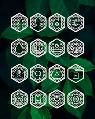 Hexanet White - Icon Pack screenshot 2