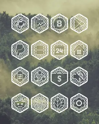 Hexanet White - Icon Pack screenshot 4