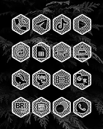 Hexanet White - Icon Pack screenshot 5