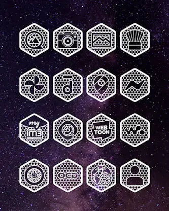 Hexanet White - Icon Pack screenshot 3