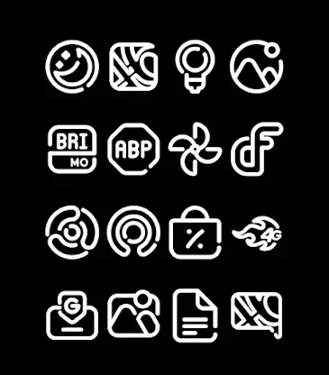 LineBula White - Icon Pack screenshot 5