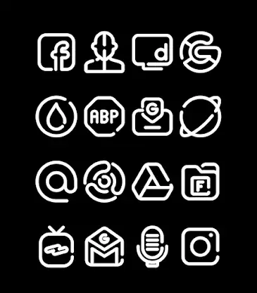 LineBula White - Icon Pack screenshot 4