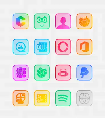 Square Clear - Icon Pack screenshot 4