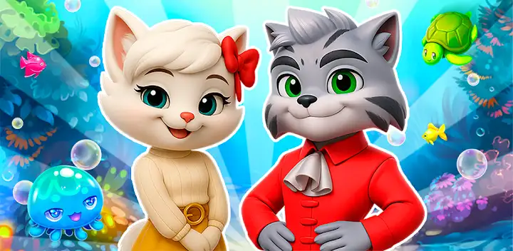 Cat Stories™ Adventure Match 3 — Android game banner