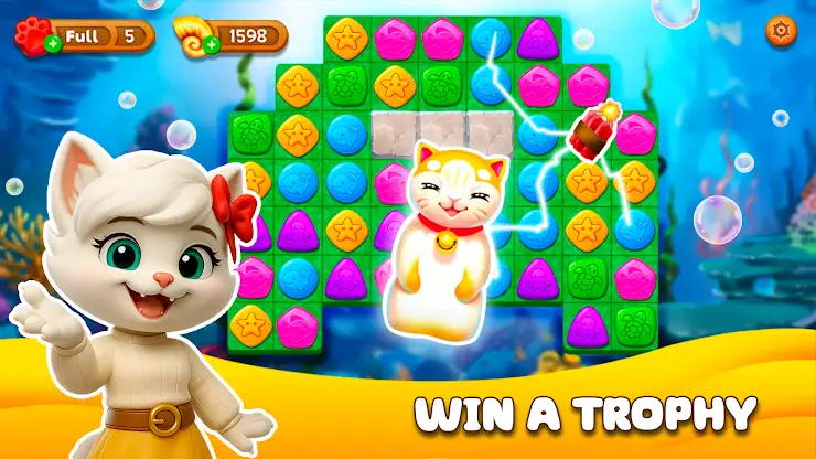 Cat Stories™ Adventure Match 3 screenshot 3