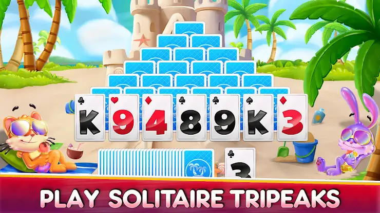 Solitaire TriPeaks Save Animal screenshot 4