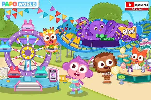 Papo Town: Amusement Park screenshot 1