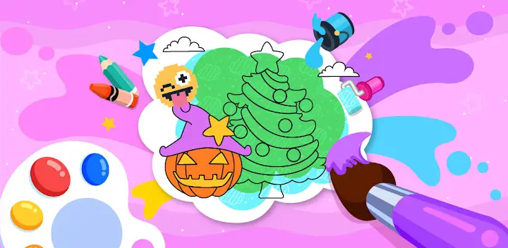 Papo World Kids Coloring Club — Android game banner