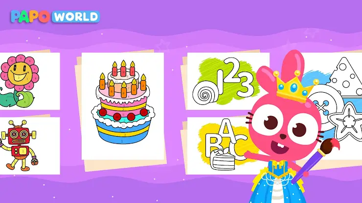 Papo World Kids Coloring Club screenshot 1
