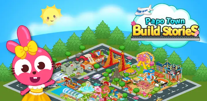 Papo Town Build Stories — Android game banner