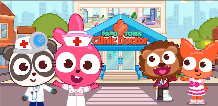 Papo Town Clinic Doctor — Android game banner