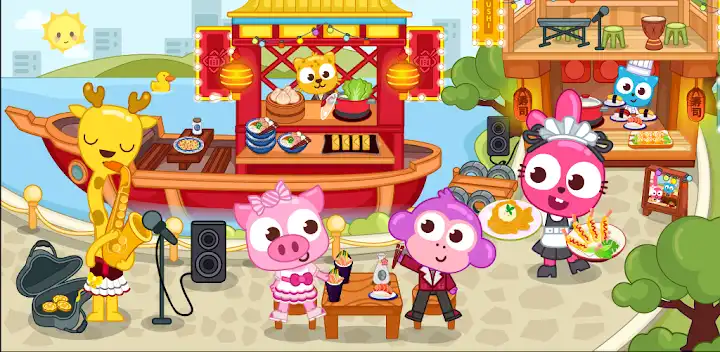 Papo Town Restaurant — Android game banner