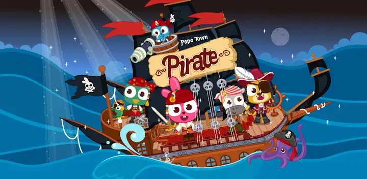 Papo Town Pirate — Android game banner