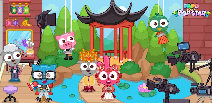 Papo Town Pop Star — Android game banner