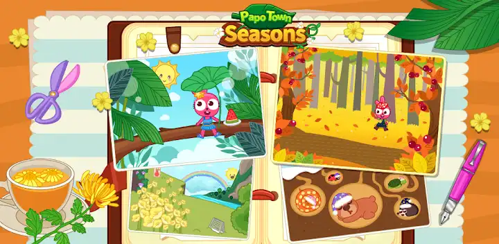 Papo Town Seasons — Android game banner