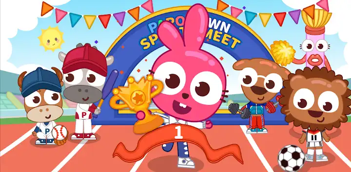 Papo Town Sports Meet — Android game banner