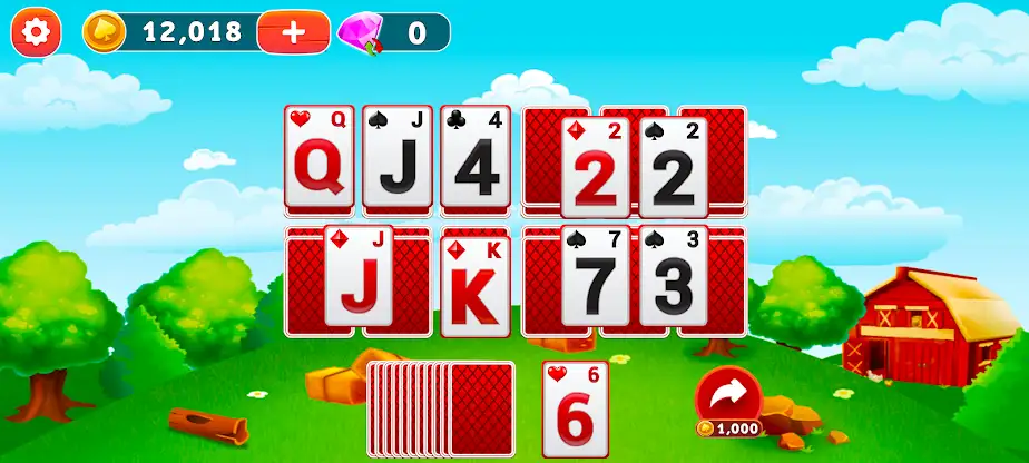 Solitaire Tripeaks : Farm screenshot 2
