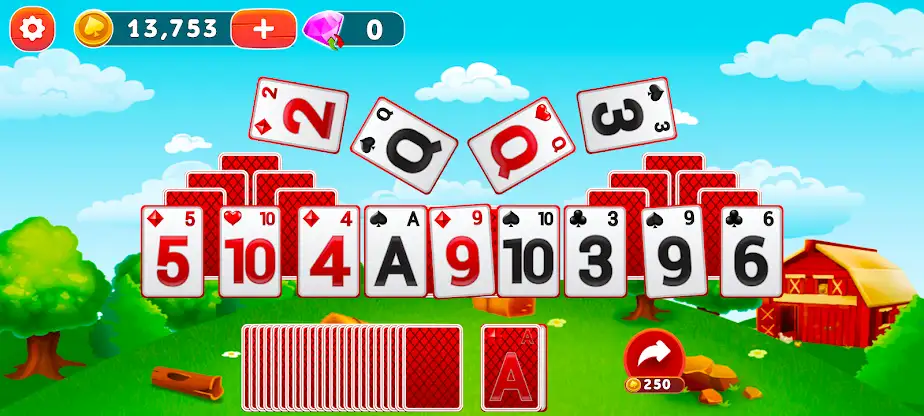 Solitaire Tripeaks : Farm screenshot 1