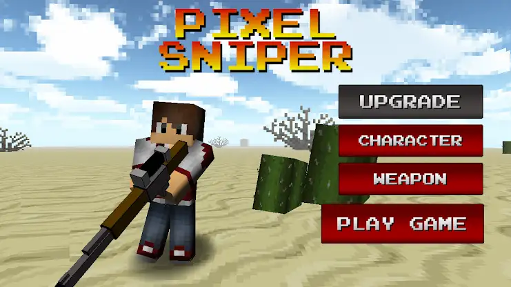 Pixel Sniper 3D screenshot 1