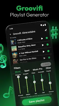 Groovifi - Playlist Generator screenshot 1