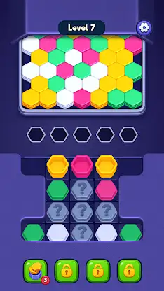 Hexa Fall: Color Sort screenshot 2