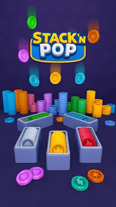 Stack N Pop: Coin Sort Puzzle screenshot 1