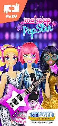 Makeup girls star dress up screenshot 1