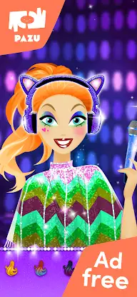 Makeup girls star dress up screenshot 2